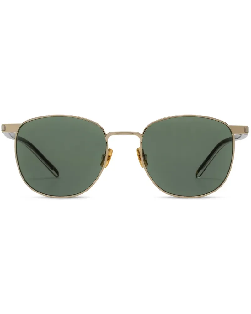 Saint Laurent Sonnenbrille mit Logo-Gravur - Gold Gold