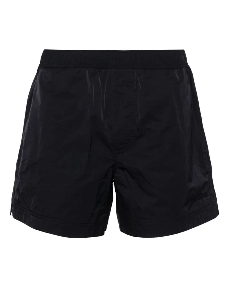 Ermenegildo Zegna Badeshorts mit Logo-Stickerei - Blau Blau