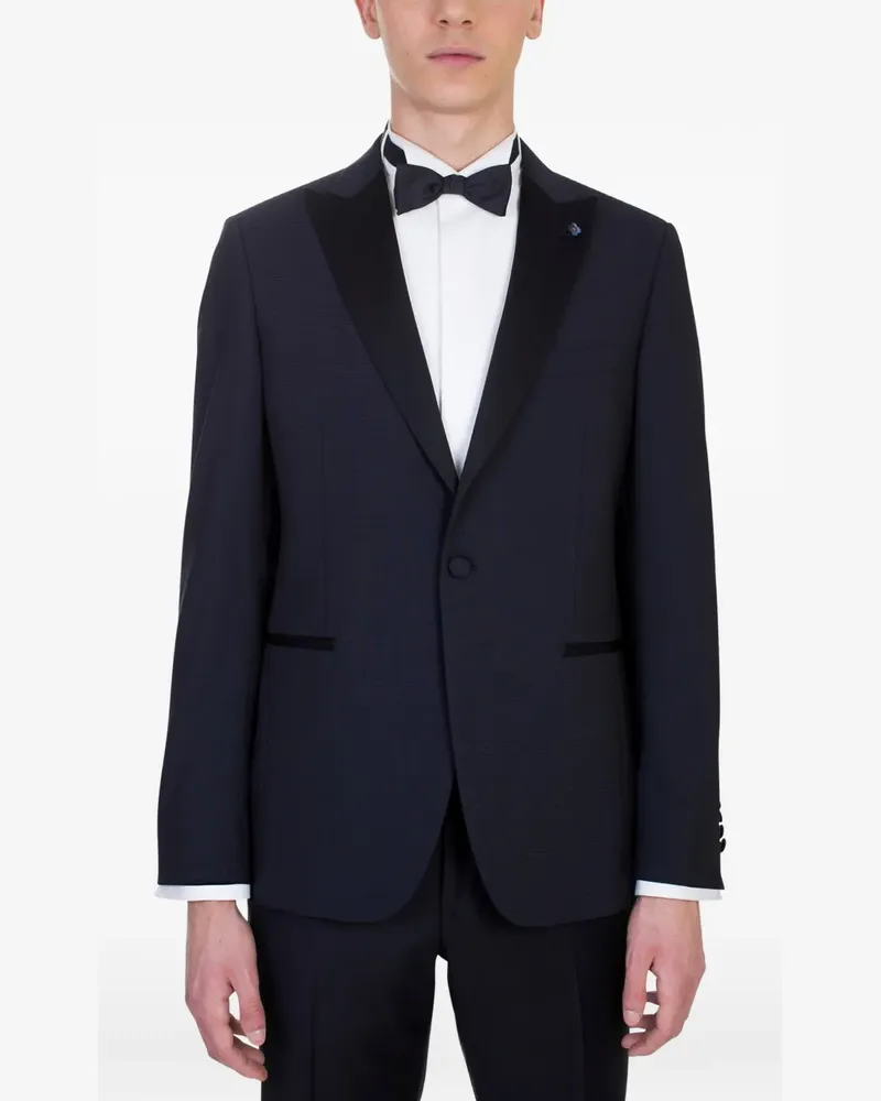 LARDINI Sakko mit spitzem Revers - Blau Blau