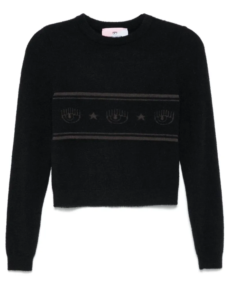 Chiara Ferragni Pullover mit Eyelike-Motiv - Schwarz Schwarz