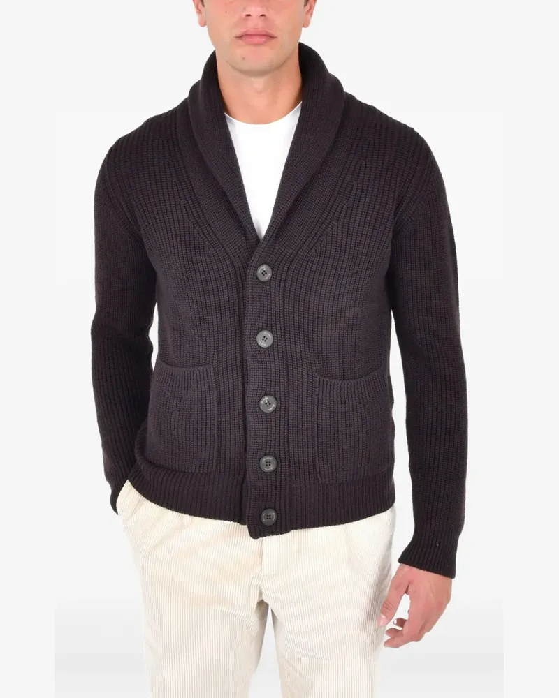 Drumohr  shawl-collar buttoned cardigan - Braun Braun