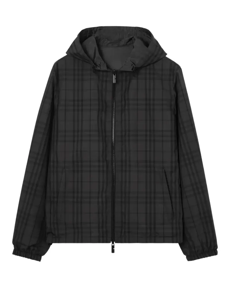 Burberry reversible Check hooded jacket - Grau Grau
