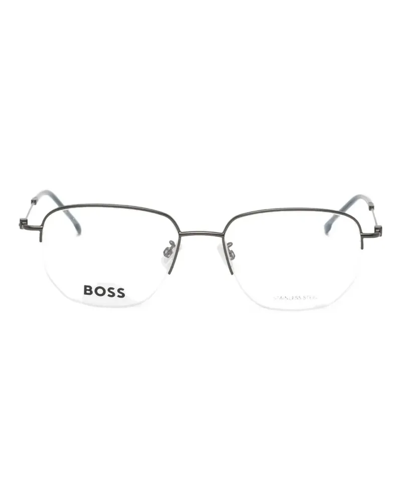 HUGO BOSS square-frame glasses - Grau Grau