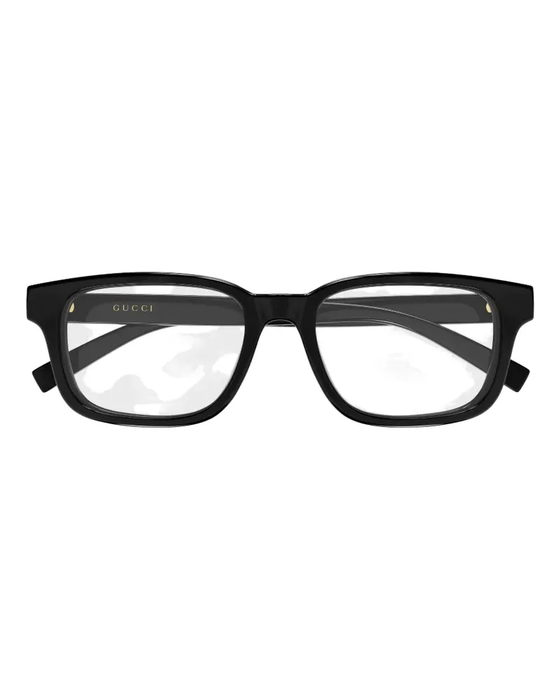 Gucci rectangle-frame glasses - Schwarz Schwarz