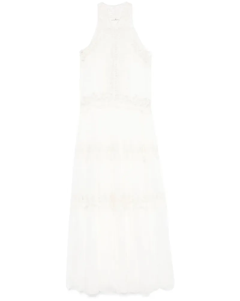 Ermanno Scervino Maxikleid mit Spitzeneinsatz - Weiß Weiß