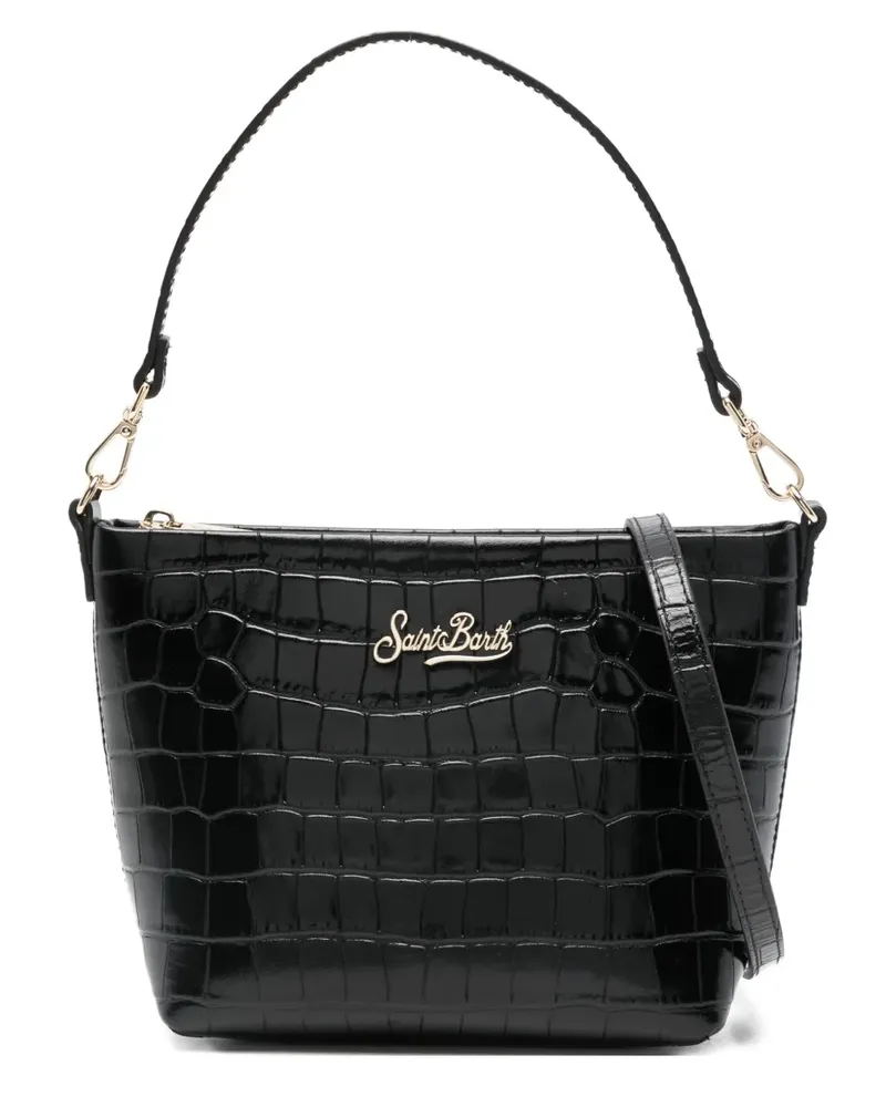MC2 Saint Barth Aline Handtasche mit Print - Schwarz Schwarz