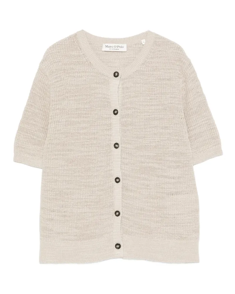 Marc O'Polo short-sleeve knit cardigan - Nude Nude