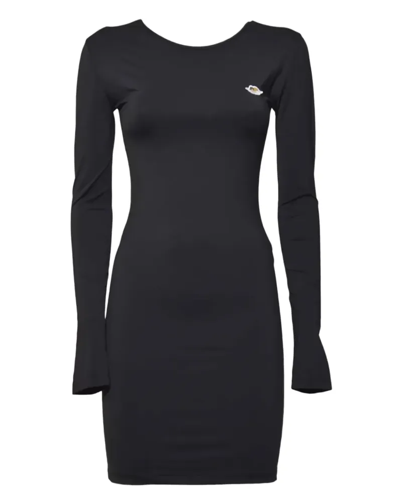Fiorucci Minikleid mit Engel-Patch - Schwarz Schwarz