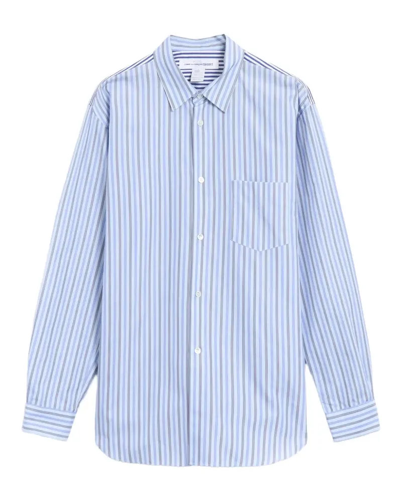 Comme des Garçons striped long-sleeve shirt - Blau Blau