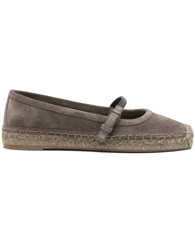 Brunello Cucinelli Espadrilles aus Wildleder - Braun Braun