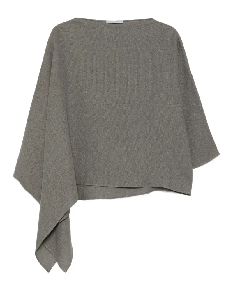 Dušan draped blouse - Grau Grau