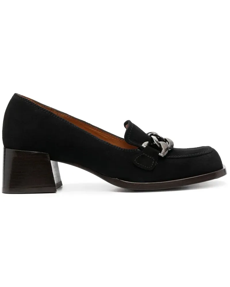 Chie Mihara Loafer mit Ketten - Schwarz Schwarz