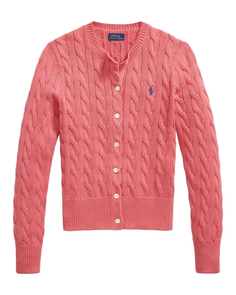 Ralph Lauren Cardigan mit Zopfmuster - Rosa Rosa