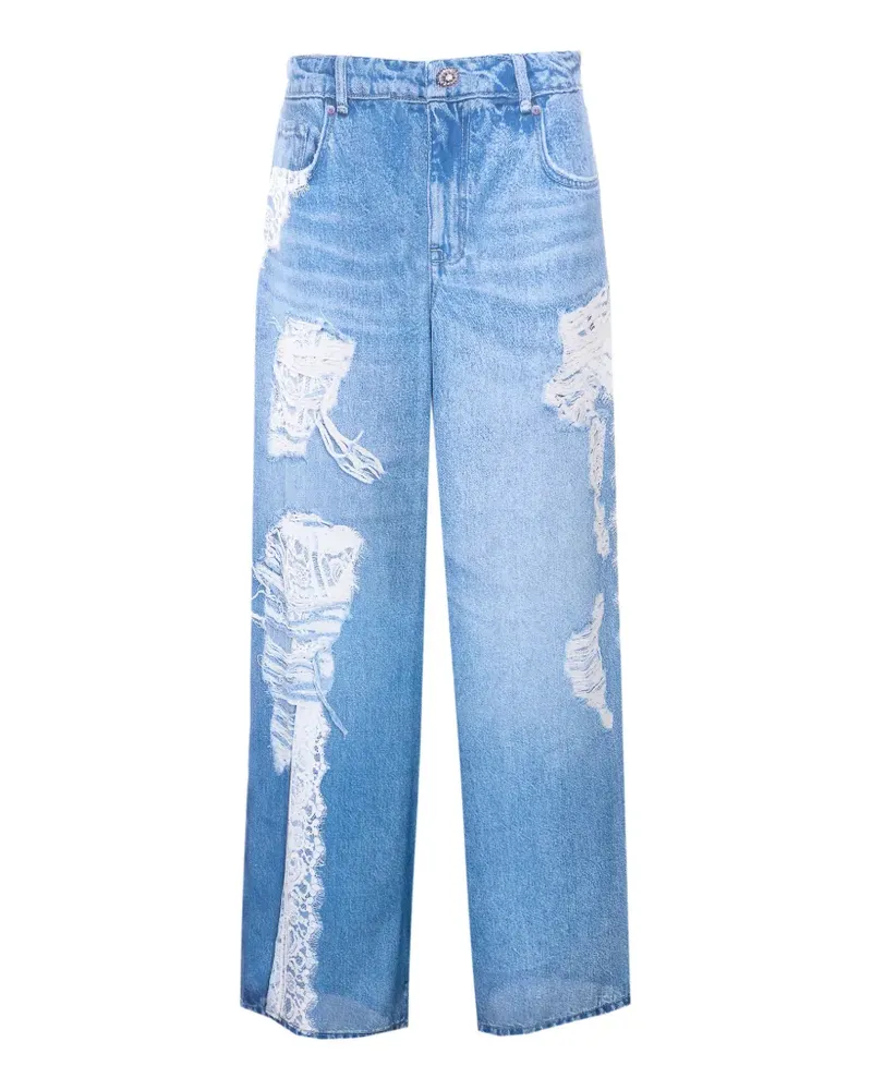 Liu Jo denim-effect trousers - Blau Blau