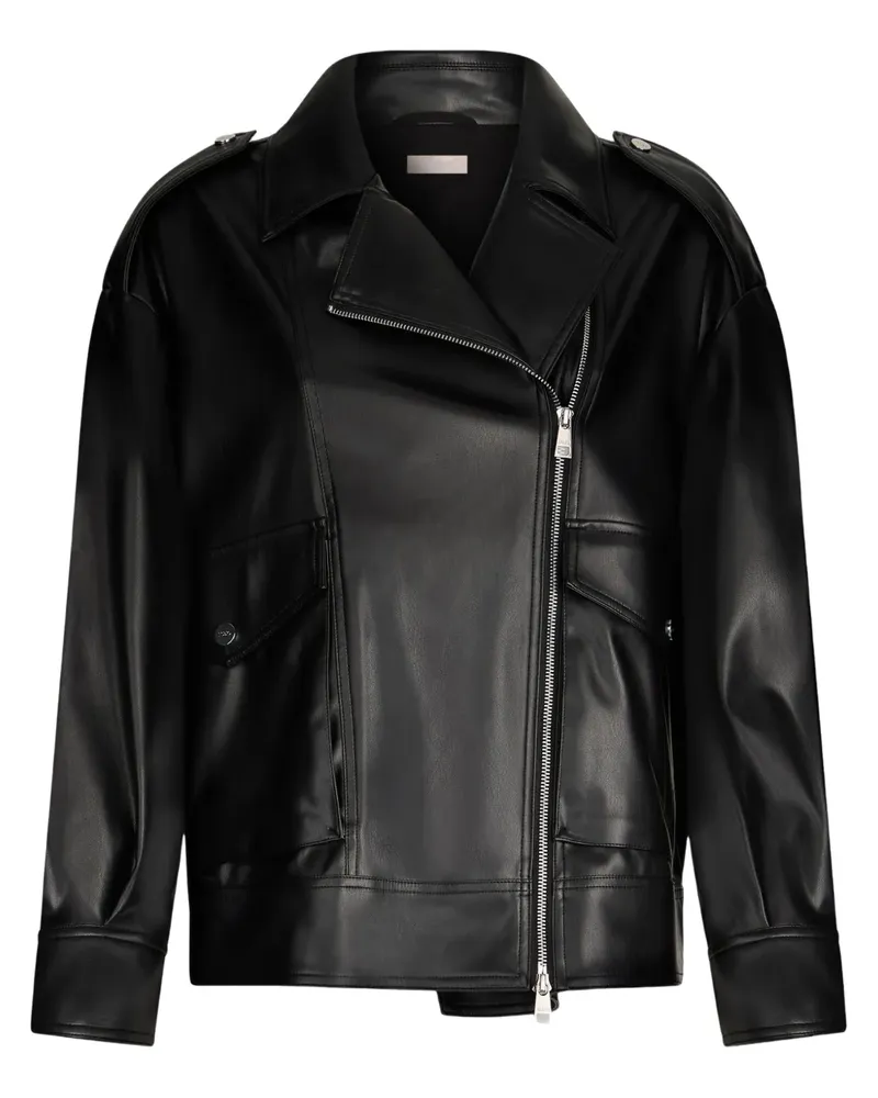 Liu Jo Beschichtete Bikerjacke - Schwarz Schwarz