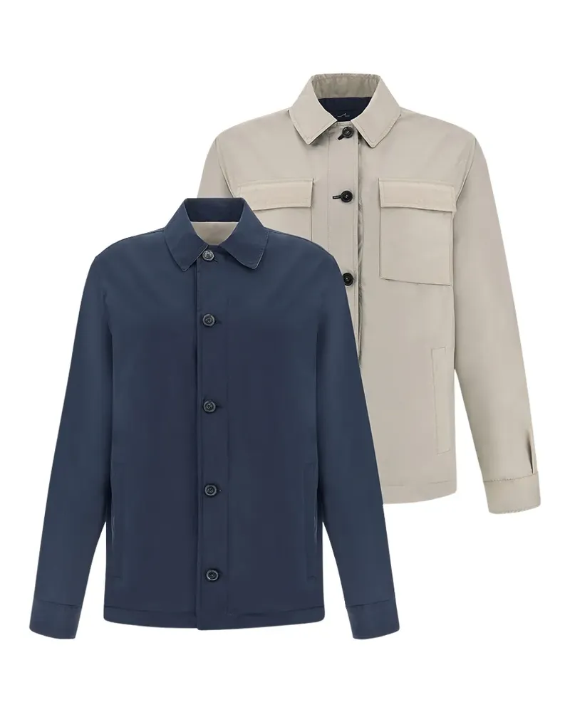 Paul & Shark Wendbare Hemdjacke - Blau Blau