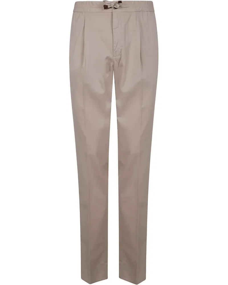 Incotex Hose mit Bundfalten - Nude Nude