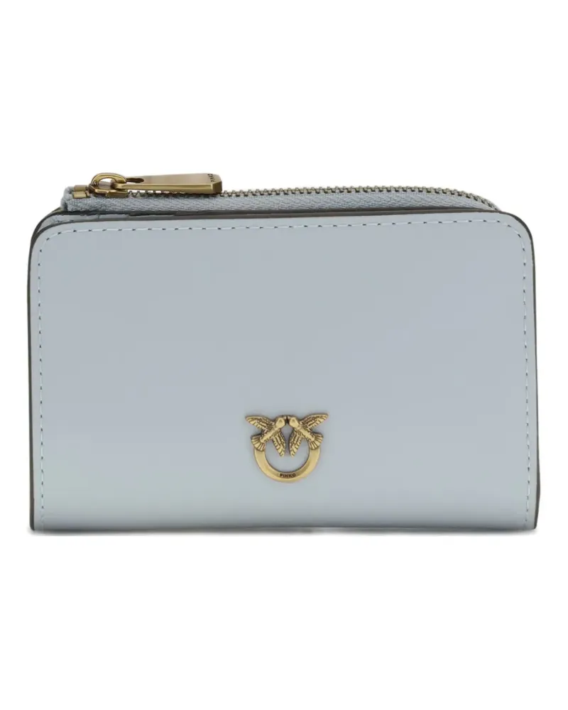 Pinko mini logo-plaque wallet - Blau Blau
