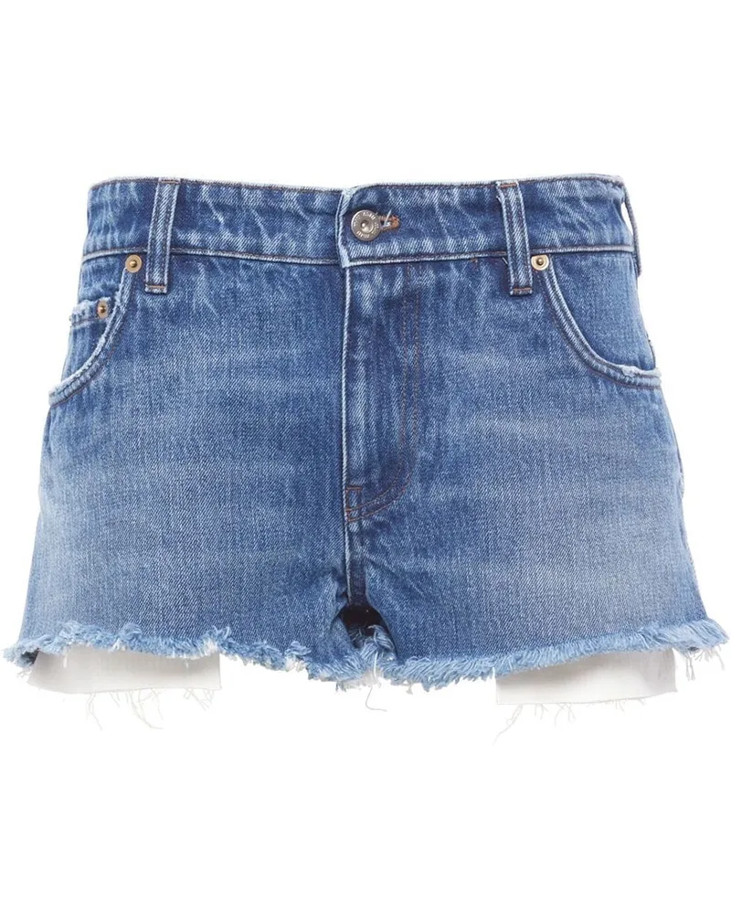 Miu Miu Kurze Jeansshorts - Blau Blau