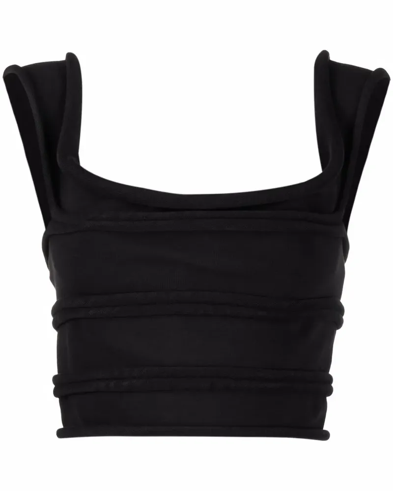 Alexander Wang Cincher Cropped-Top - Schwarz Schwarz