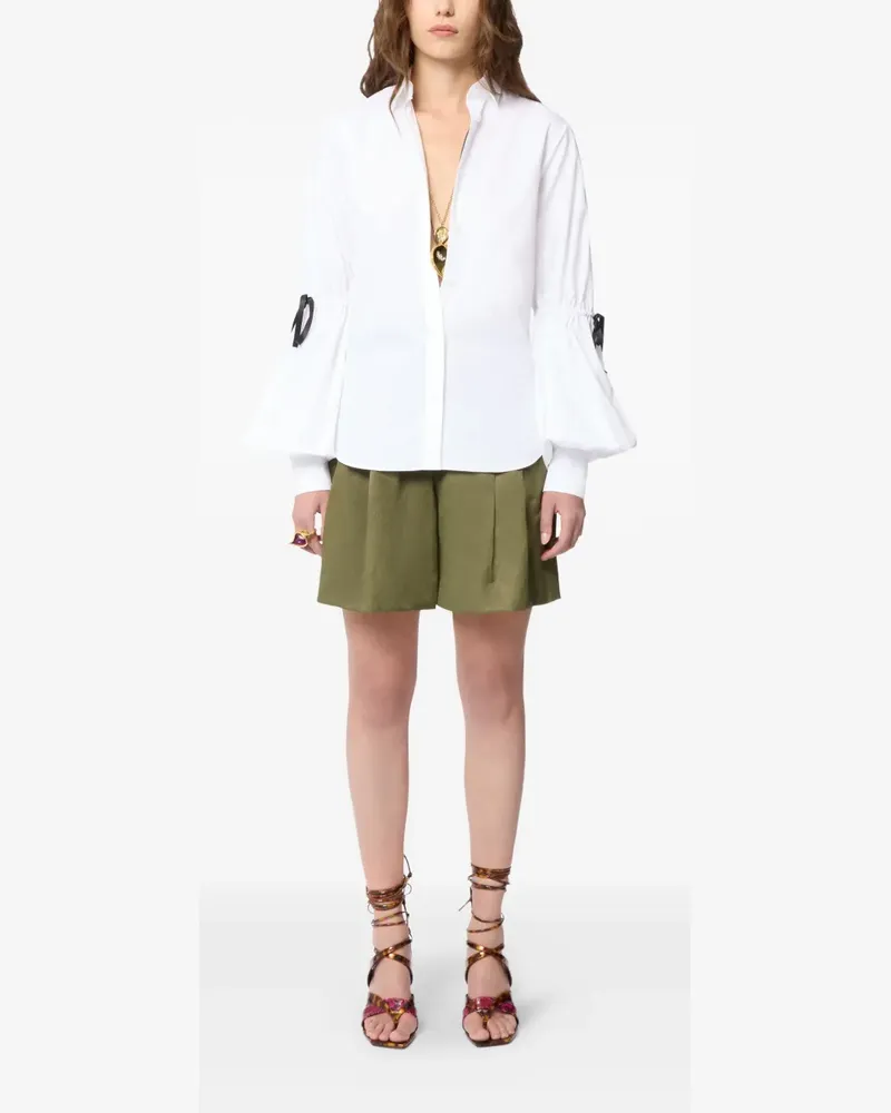 Nina Ricci Hemd mit Schleife - Weiß Weiß