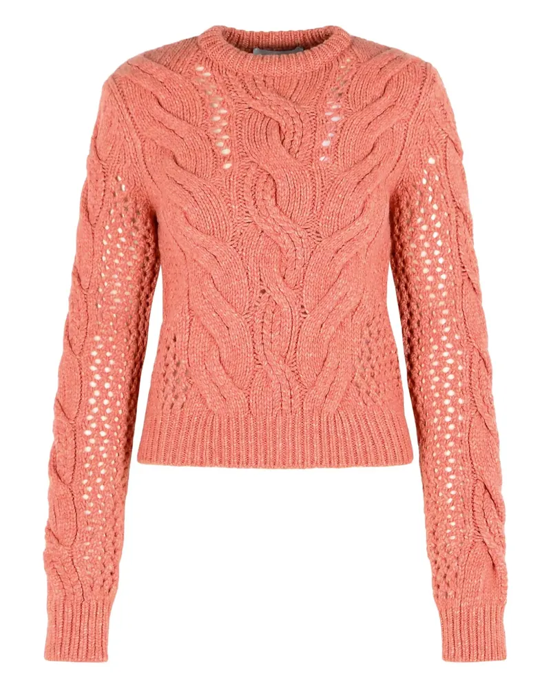 SPORTMAX Geflochtener Radio Pullover - Rosa Rosa