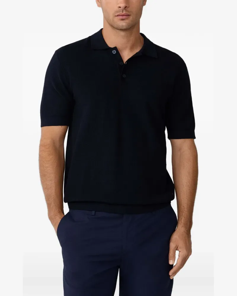 Hackett Kurzärmeliges Poloshirt - Blau Blau
