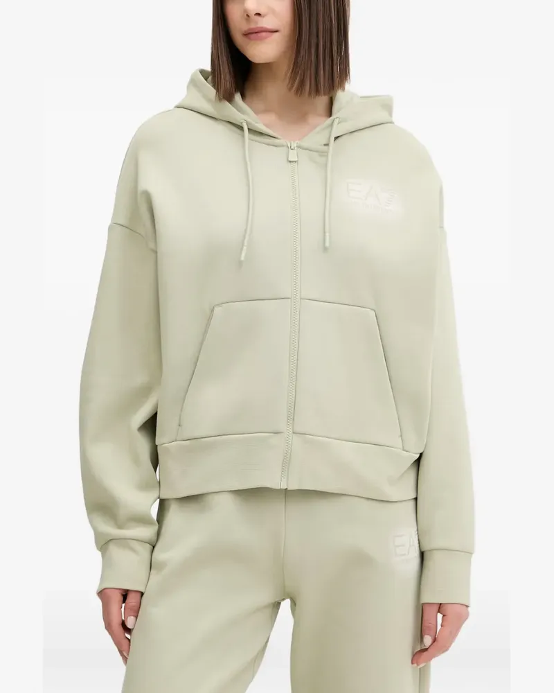 EA7 logo-print track pants - Grün Grün