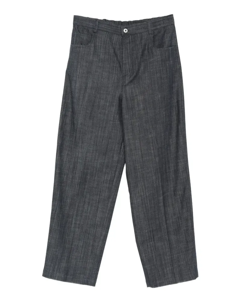 Hevò Torrefiume straight-leg trousers - Blau Blau