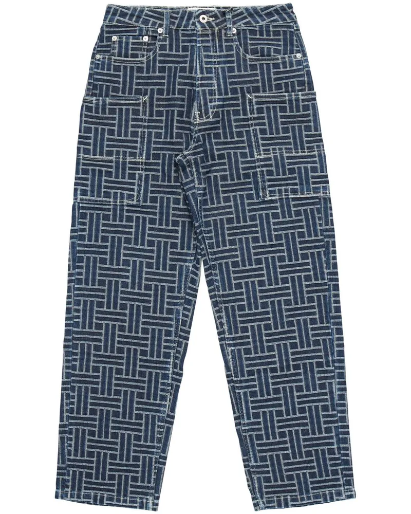 Kenzo Jeans mit aufgesetzten Taschen - Blau Blau