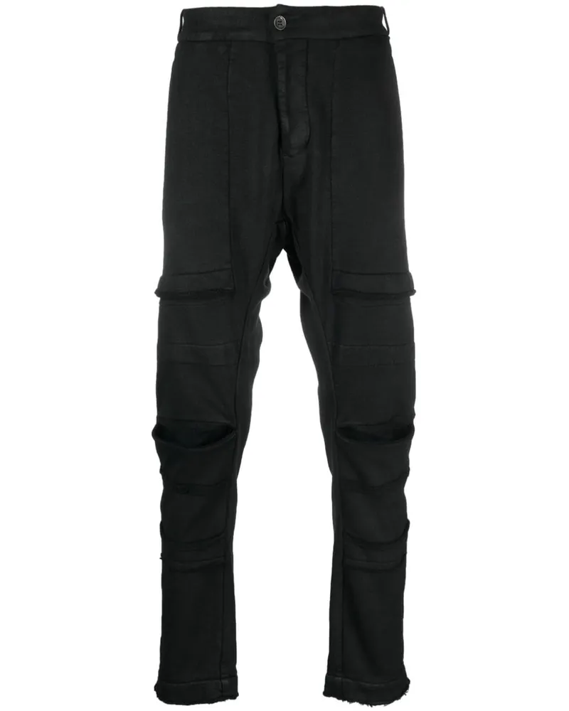 Masnada Tapered-Hose aus Jersey Schwarz