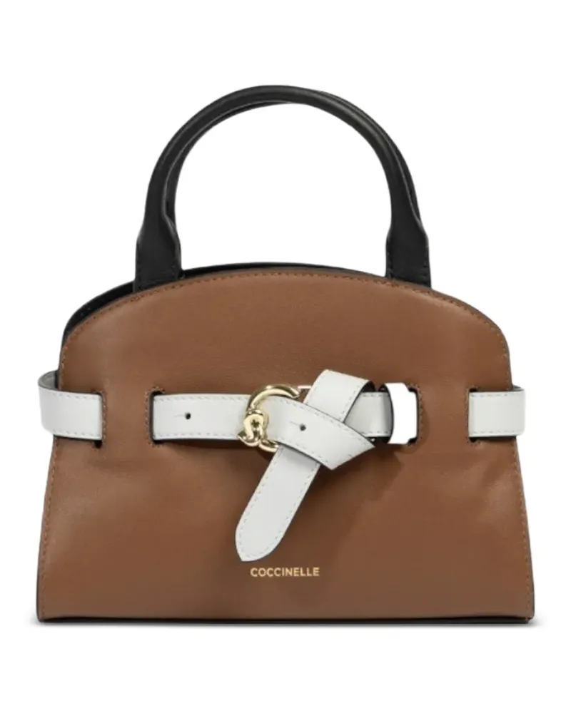 Coccinelle Schultertasche mit Schnallendetail - Braun Braun