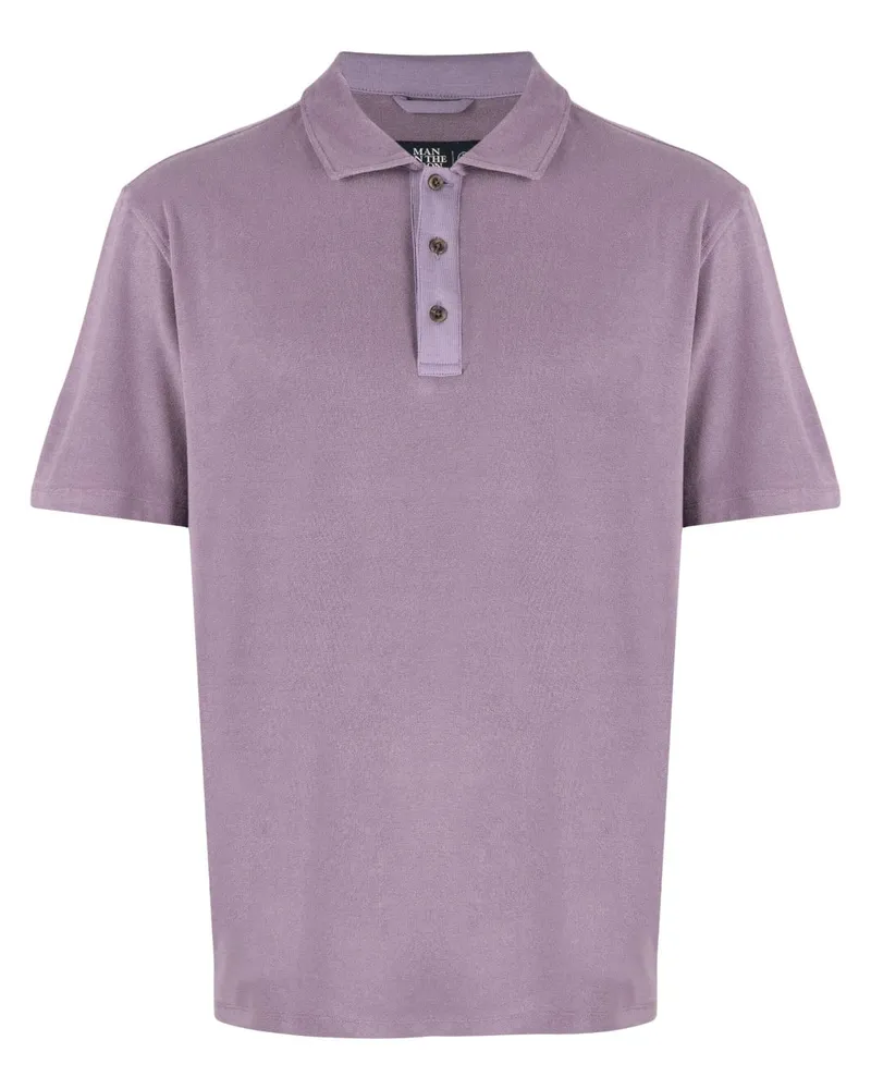 ManOnTheBoon Poloshirt aus Frottee Violett