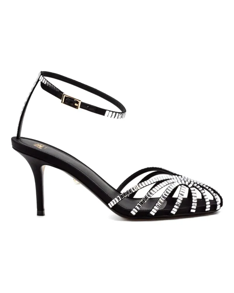 Alevì Verzierte Penelope Sandalen - Schwarz Schwarz