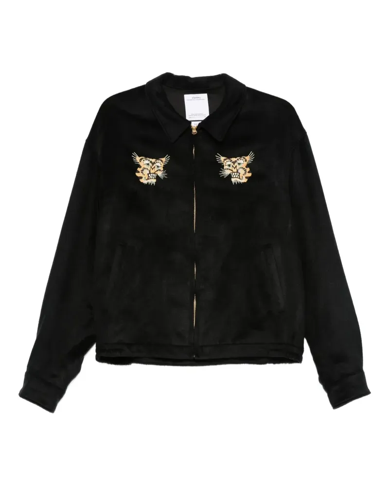Visvim Bestickte Blousonjacke - Schwarz Schwarz