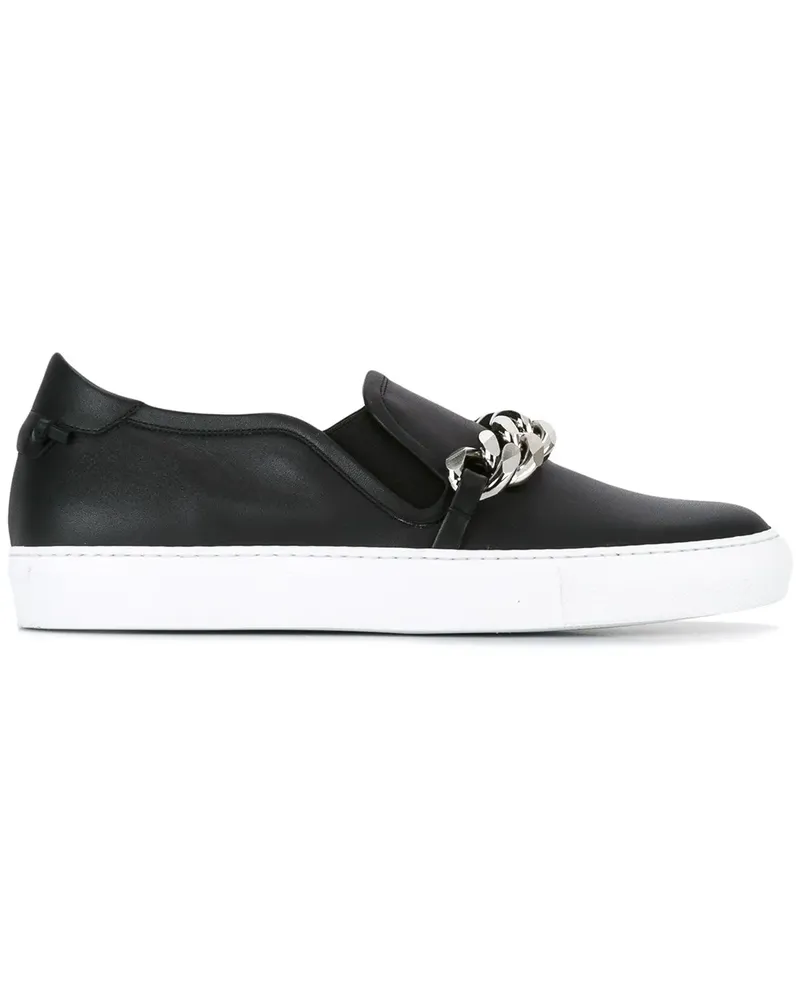 Givenchy Slip-On-Sneakers mit Zierkette - Schwarz Schwarz