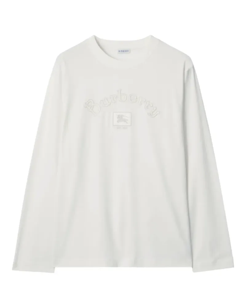 Burberry Langarmshirt mit Logo - Nude Nude
