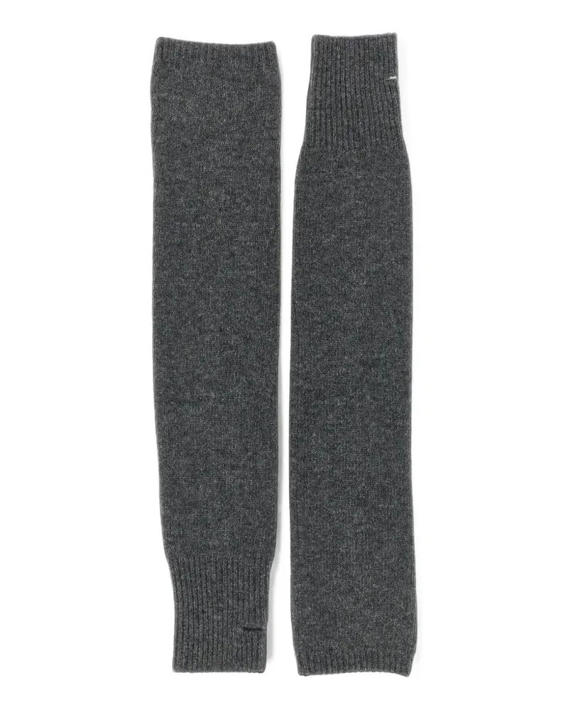NUDE Gerippte Stulpen - Grau Grau