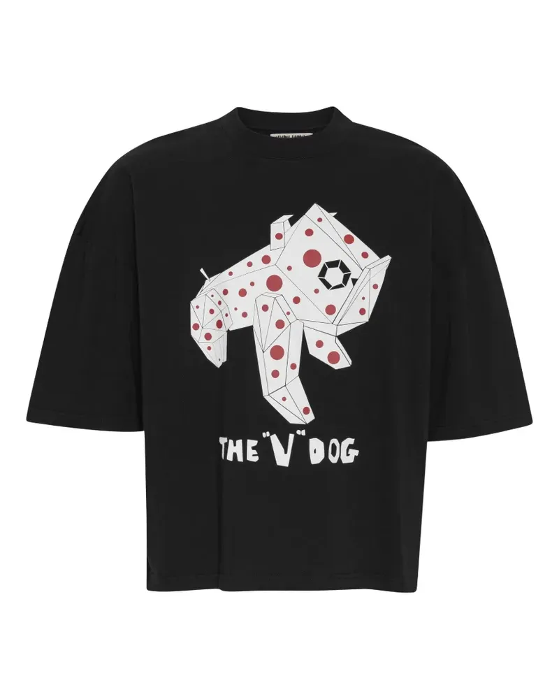 Henrik Vibskov V Dog graphic-print t-shirt - Schwarz Schwarz