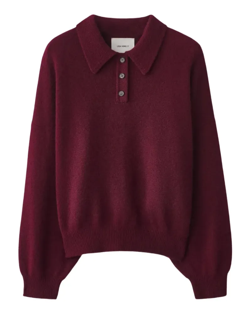 Lisa Yang Etta buttoned polo shirt - Rot Rot