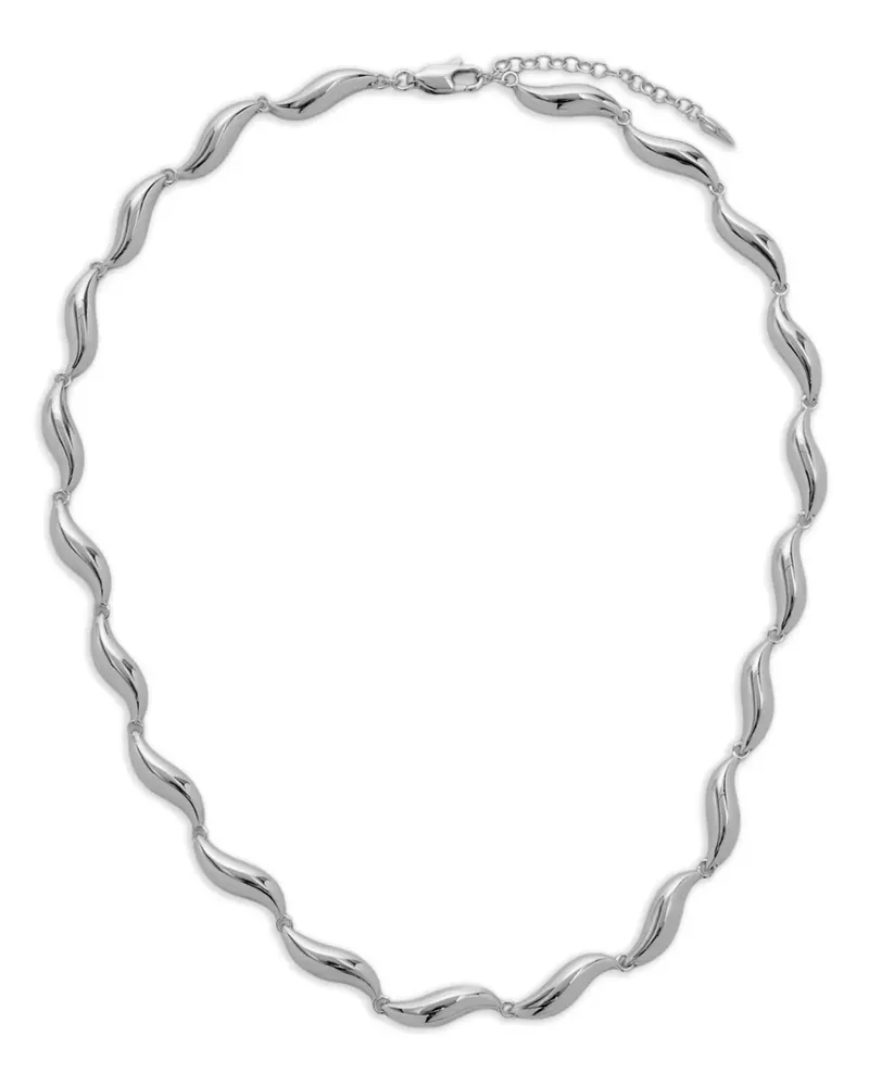 Missoma Savi Signature Halskette mit abgerundeten Gliedern - Silber Silber
