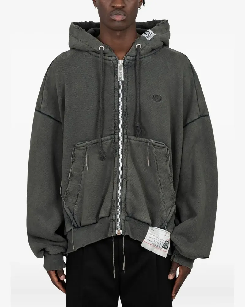 MIHARAYASUHIRO Kapuzenjacke mit Reißverschluss - Schwarz Schwarz
