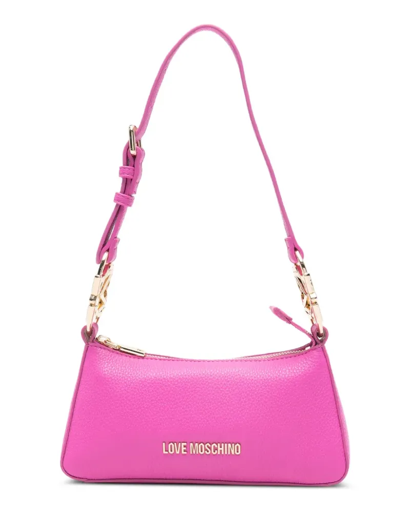 Moschino logo-lettering shoulder bag - Rosa Rosa