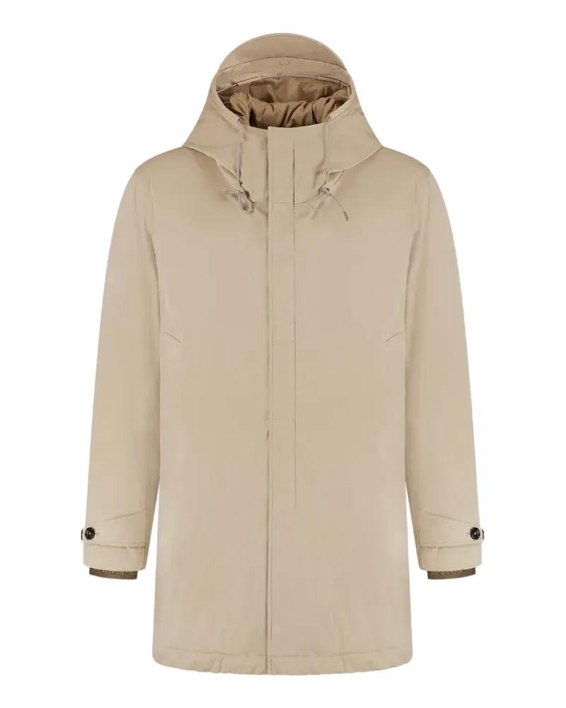 Ten c hooded zip-up coat - Nude Nude