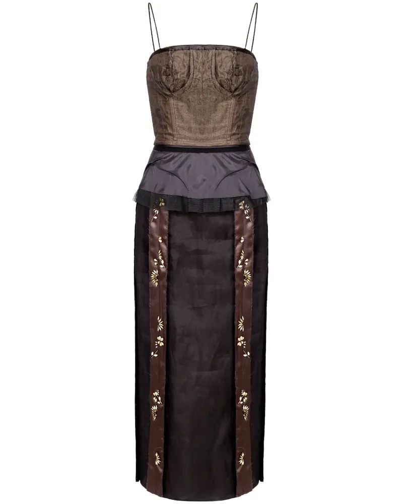 Maison Margiela Kleid im Inside-Out-Look - Braun Braun