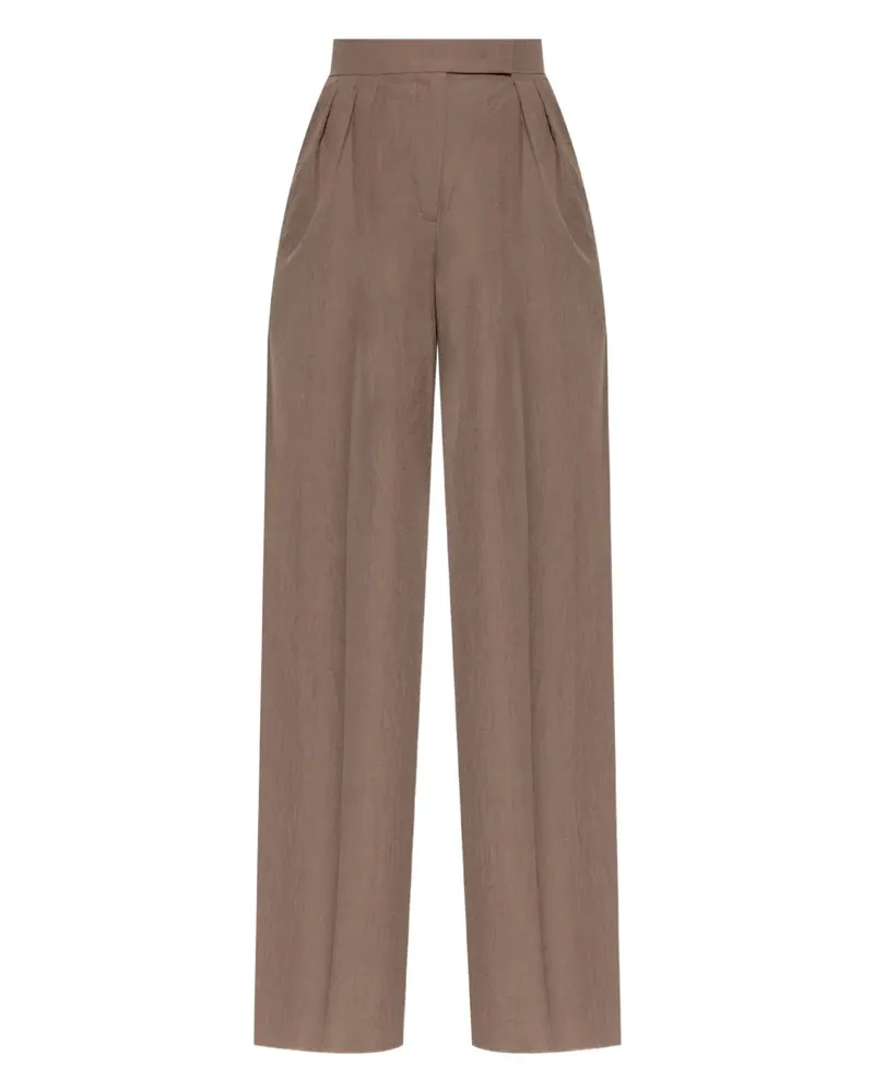 Max Mara Plissierte Hose - Braun Braun