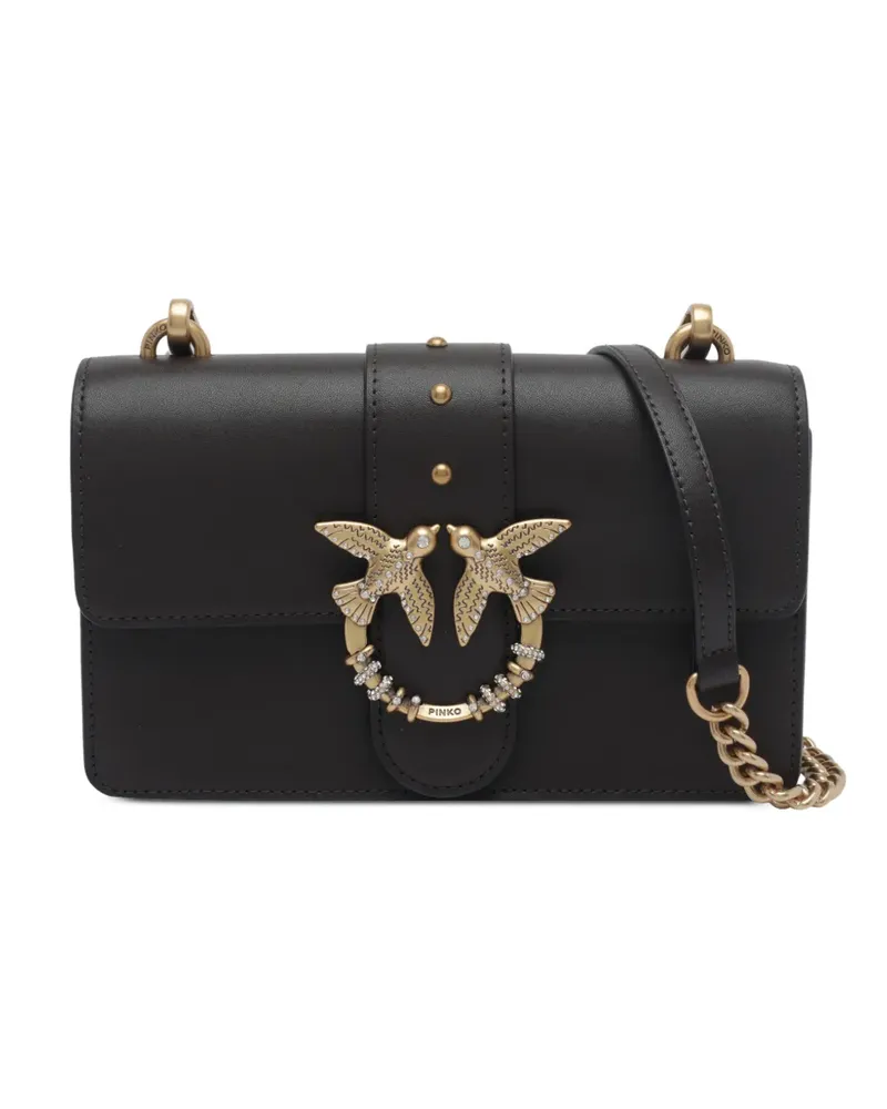 Pinko Mini Love Birds Schultertasche - Braun Braun