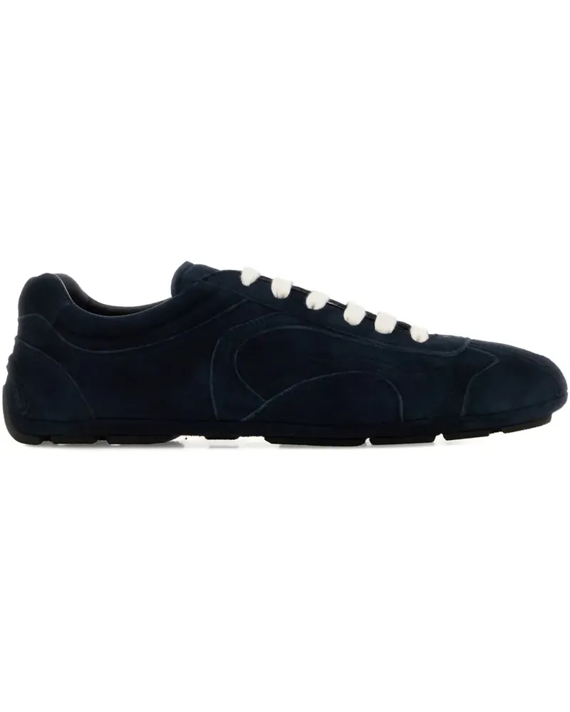 Prada Montecarlo suede sneakers - Blau Blau