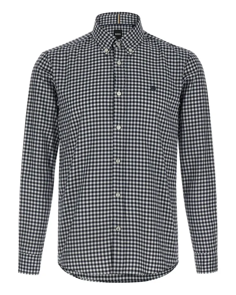 HUGO BOSS Hemd mit Vichy-Karo - Blau Blau