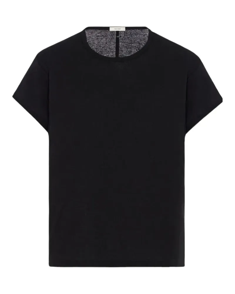 The Row Fein gestricktes T-Shirt - Schwarz Schwarz